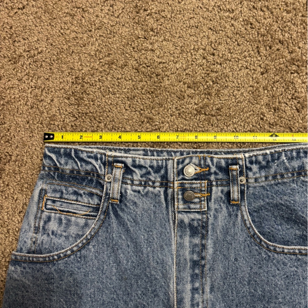 Long Denim Skirt 100% Cotton Size 10 - Picture 6 of 7